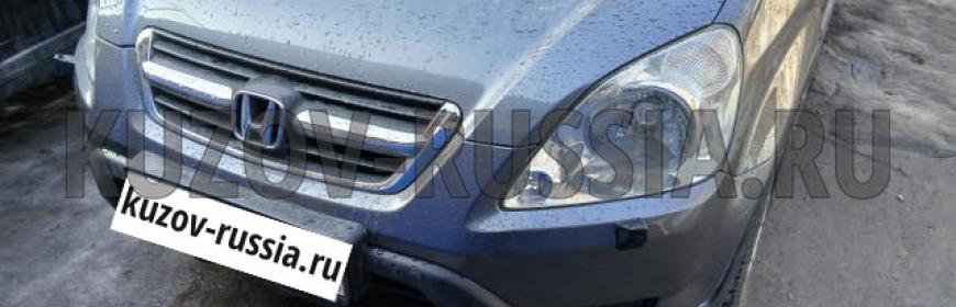 Кузовной ремонт и покраска переднего крыла и бампера Honda CR-V