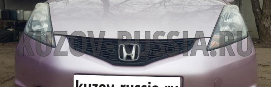 Кузовной ремонт и покраска переднего бампера Honda Jazz