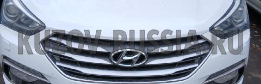 Кузовной ремонт и покраска капота и крыла Hyundai Santa Fe