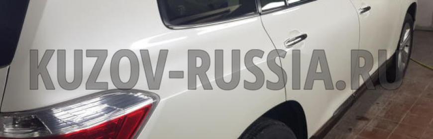 Кузовной ремонт и покраска дверей Toyota Highlander