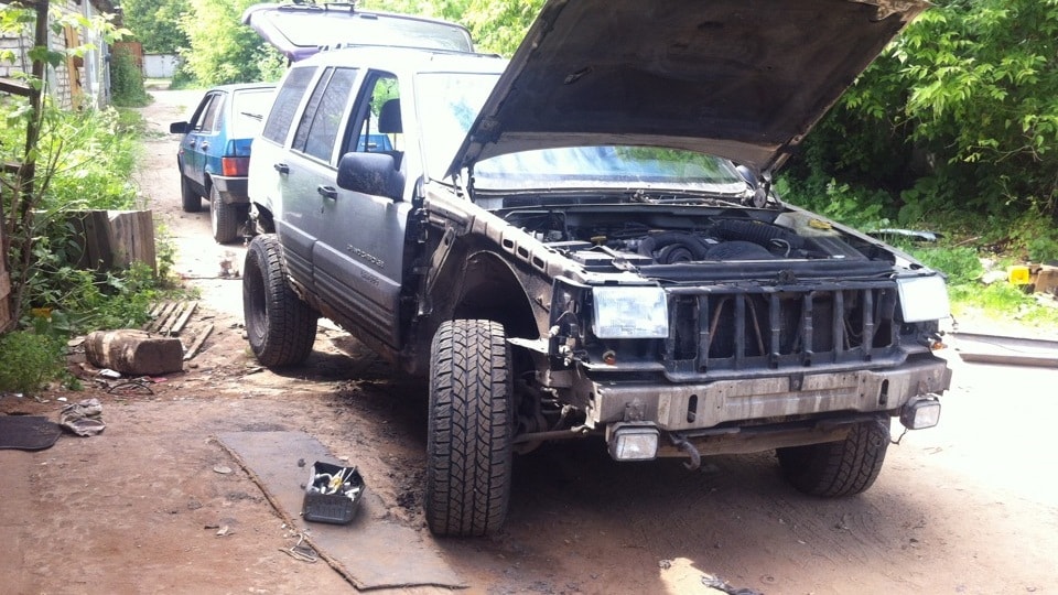 пример кузовного ремонта jeep
