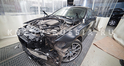 Пример работы по кузовному ремонту BMW №2