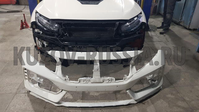 Кузовной ремонт авто Honda Civic Type R